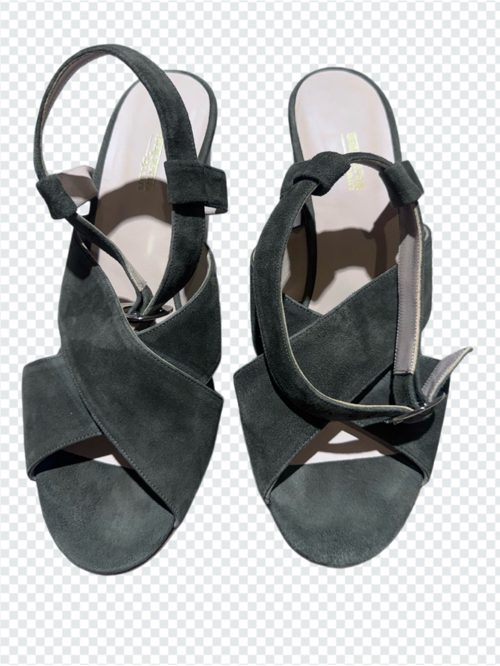 Sapena  Crisscross Slingback Suede Sandals